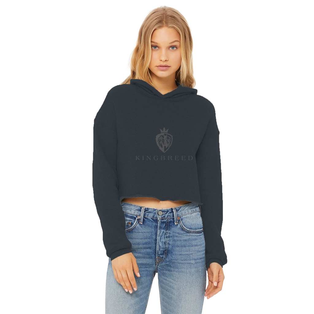 Kingbreed Collection Ladies Cropped Raw Edge Hoodie
