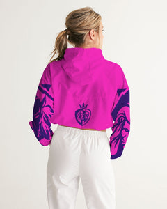 KINGBREED PINK Women's Cropped Windbreaker