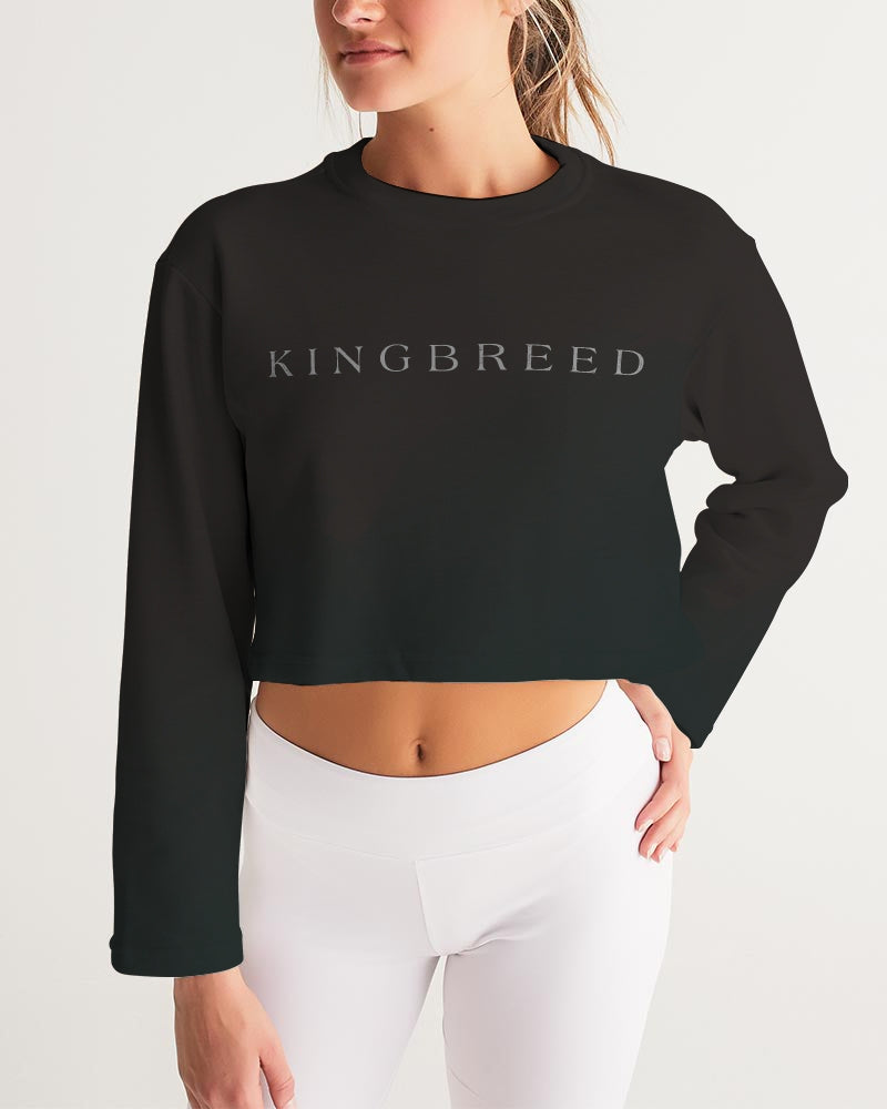 KINGBREED BLACK ICE Women's Cropped Sweatshirt