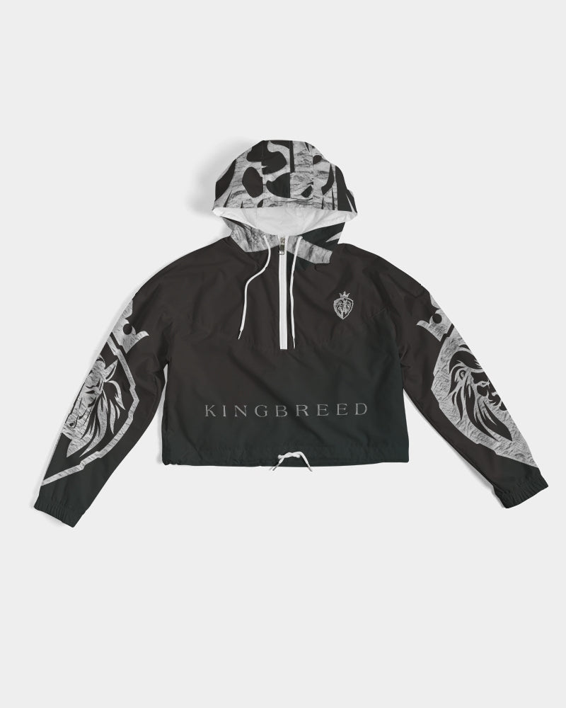 KINGBREED BLACK ICE Women's Cropped Windbreaker