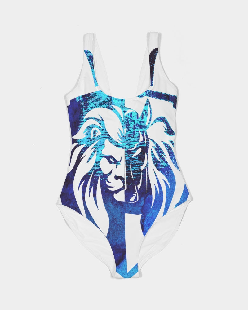 KINGBREED LEOMUS BLUE EDITION Women's One-Piece Swimsuit