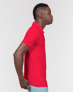 KINGBREED CLASSIC CRAYON RED Men's Slim Fit Short Sleeve Polo