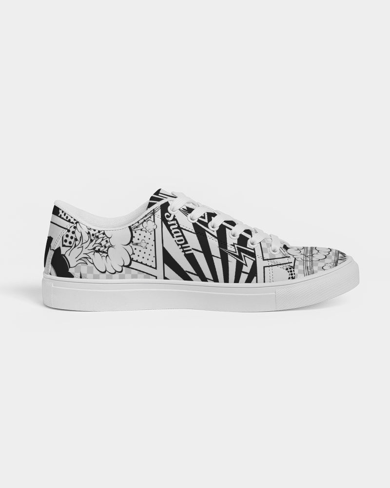 Retro Comic Men's Faux-Leather Sneaker