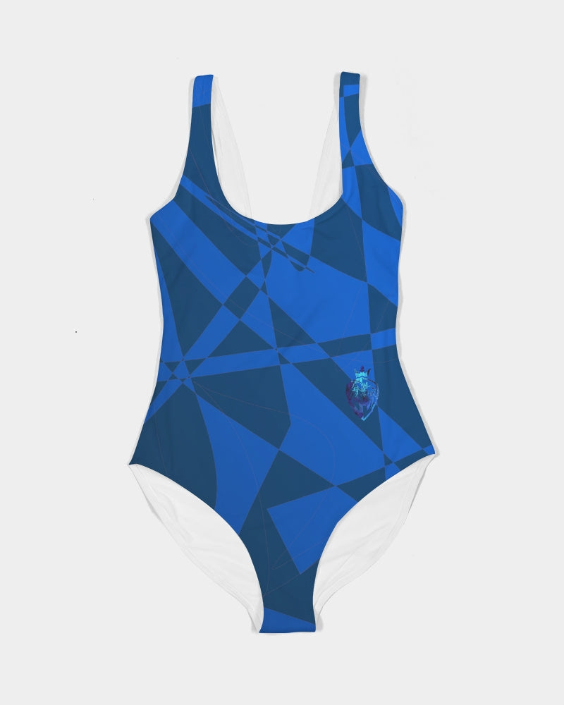 KINGBREED LUX BLUE WATER Women's One-Piece Swimsuit