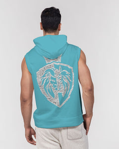 KINGBREED BLUE WATER Men's Premium Heavyweight Sleeveless Hoodie