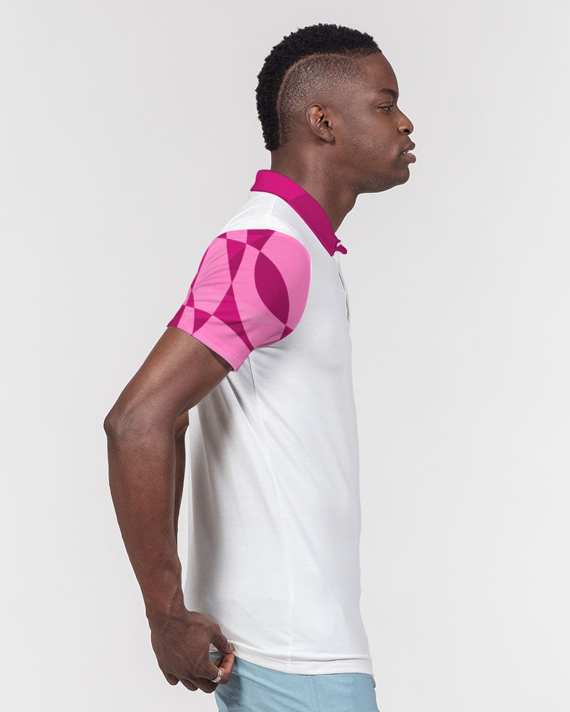 Kingbreed Signature Pink Edition Men's Slim Fit Short Sleeve Polo