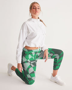 KINGBREED LUX GREEN CLOUDS Women's Track Pants