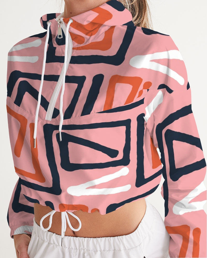 Street Corner Women's Cropped Windbreaker