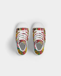 Look At My Face Kids Hightop Canvas Shoe