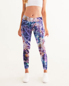 Purple Tie Dye Women's Yoga Pants