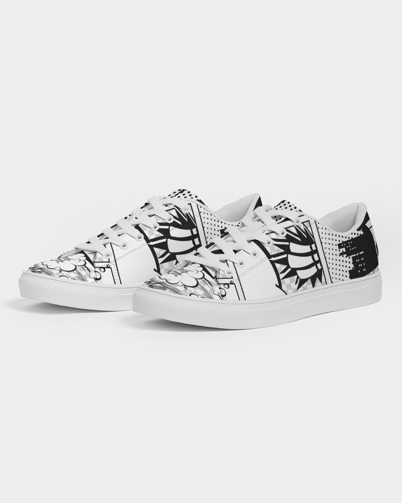 Retro Comic Men's Faux-Leather Sneaker