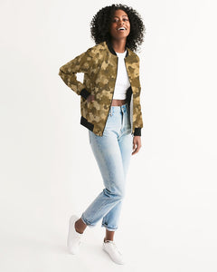 Military Pattern Women's Bomber Jacket