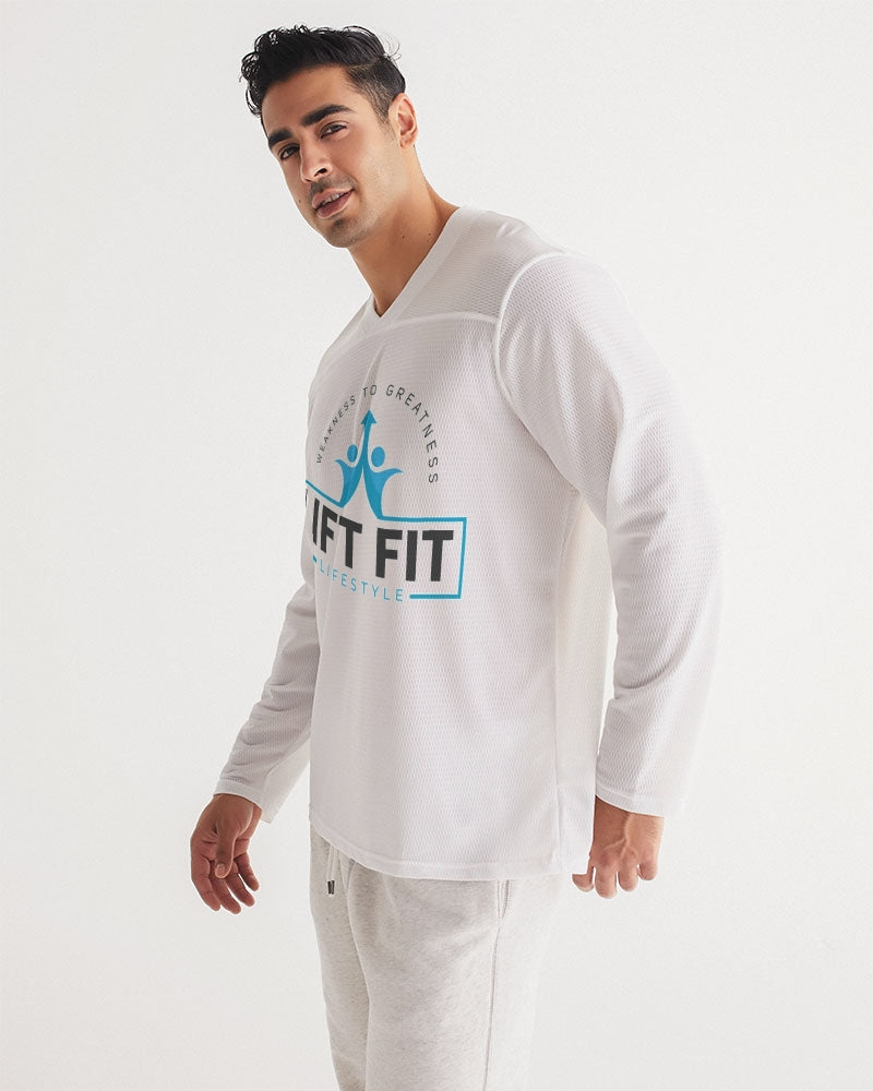LIFT FIT LIFESTYLE COLLECTION BY KINGBREED Men's Long Sleeve Sports Jersey