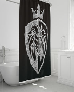 KINGBREED BLACK ICE Shower Curtain 72"x72"