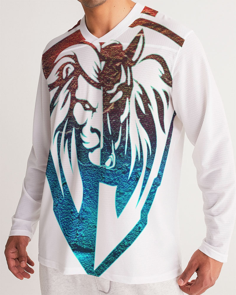 KINGBREED LEOMUS FIRE & ICE Men's Long Sleeve Sports Jersey