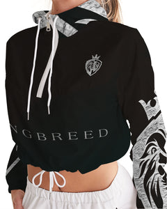 KINGBREED BLACK ICE Women's Cropped Windbreaker