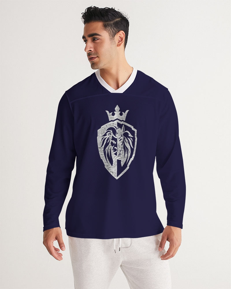 KINGBREED D. BLUE EDITION Men's Long Sleeve Sports Jersey