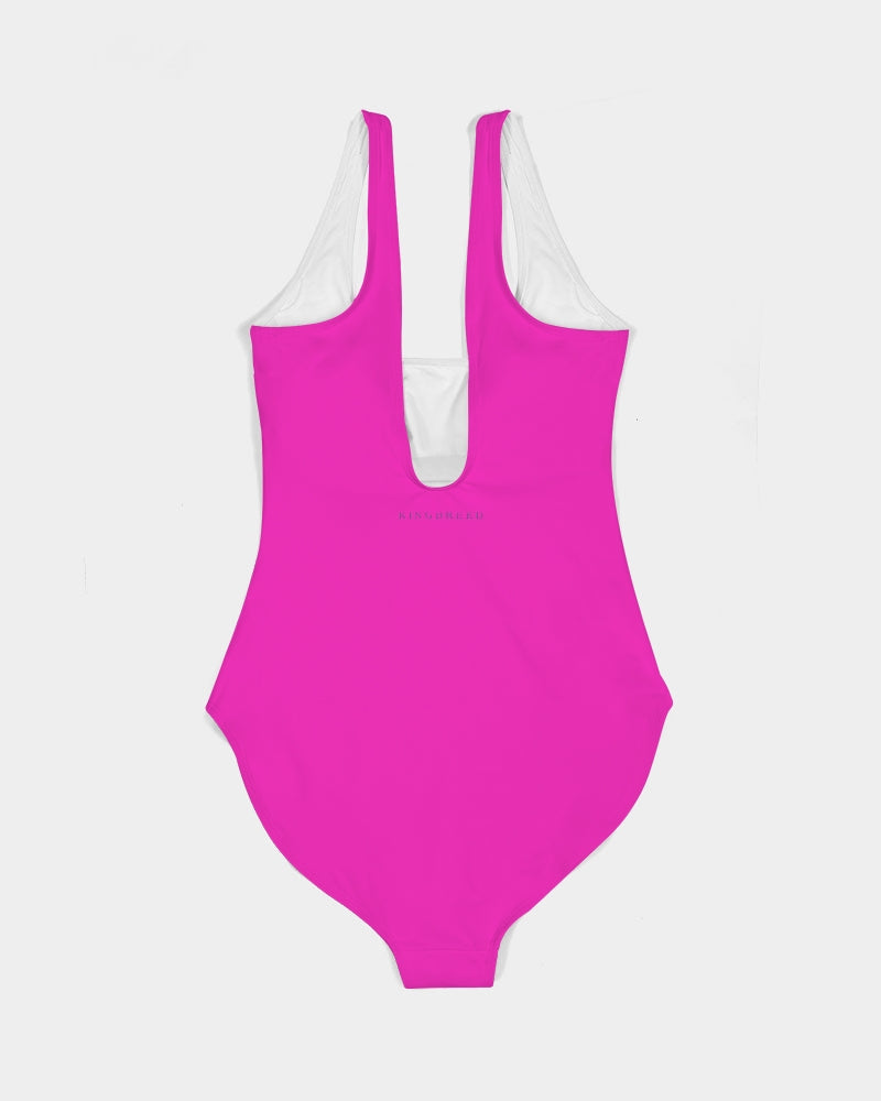 KINGBREED PINK Women's One-Piece Swimsuit