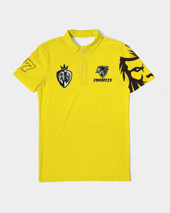 Kingbreed Unleashed Sports JK7 Edition Gold Men's Slim Fit Short Sleeve Polo