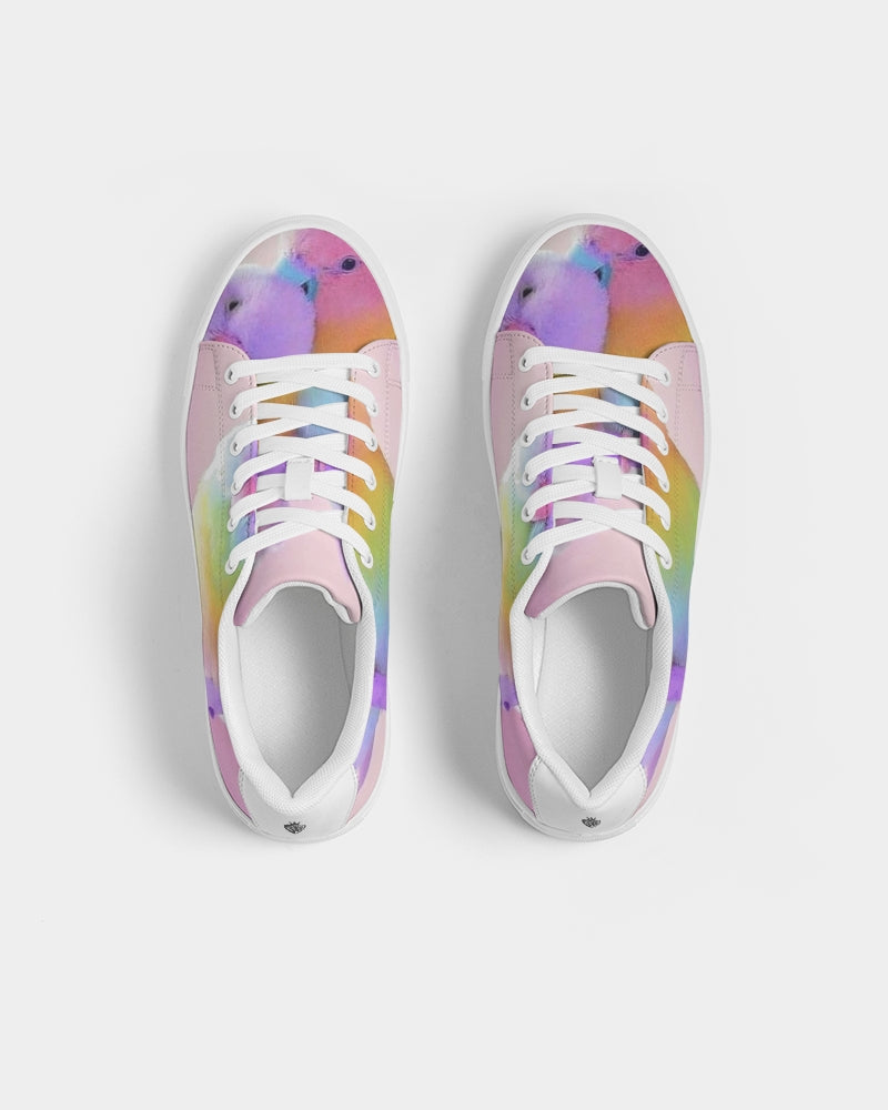 Rainbow Collection Women's Faux-Leather Sneaker