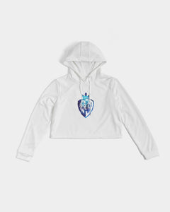 KINGBREED LEOMUS BLUE EDITION Women's Cropped Hoodie