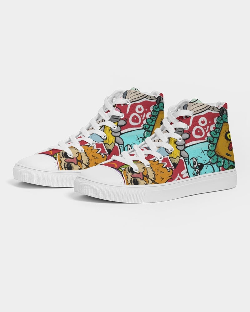 Look At My Face Men's Hightop Canvas Shoe
