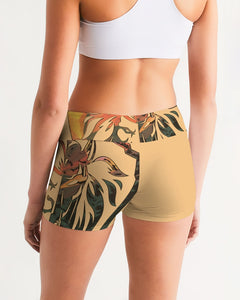 KINGBREED LUX BERRY  Women's Mid-Rise Yoga Shorts