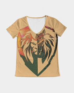 KINGBREED LUX BERRY  Women's V-Neck Tee