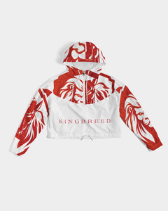 KINGBREED SIMPLICITY RED SKY Women's Cropped Windbreaker