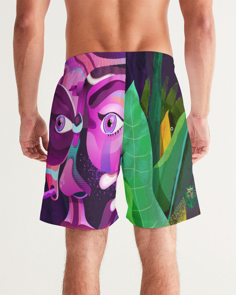 KINGBREED COMICS PURPLE EDITON Men's Swim Trunk