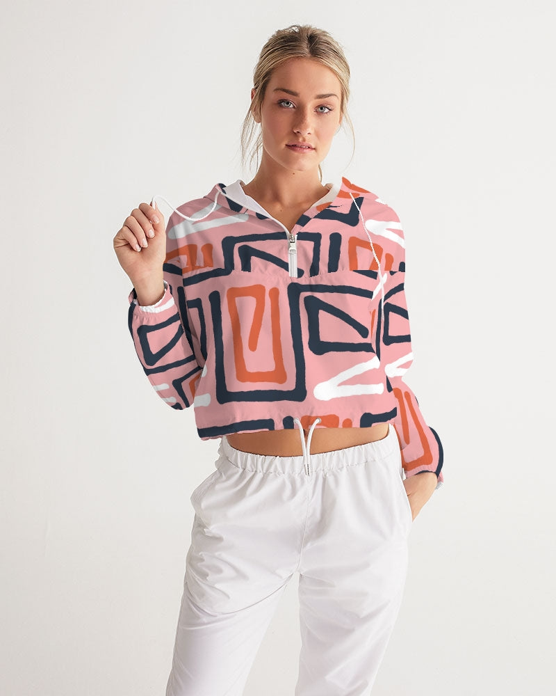 Street Corner Women's Cropped Windbreaker