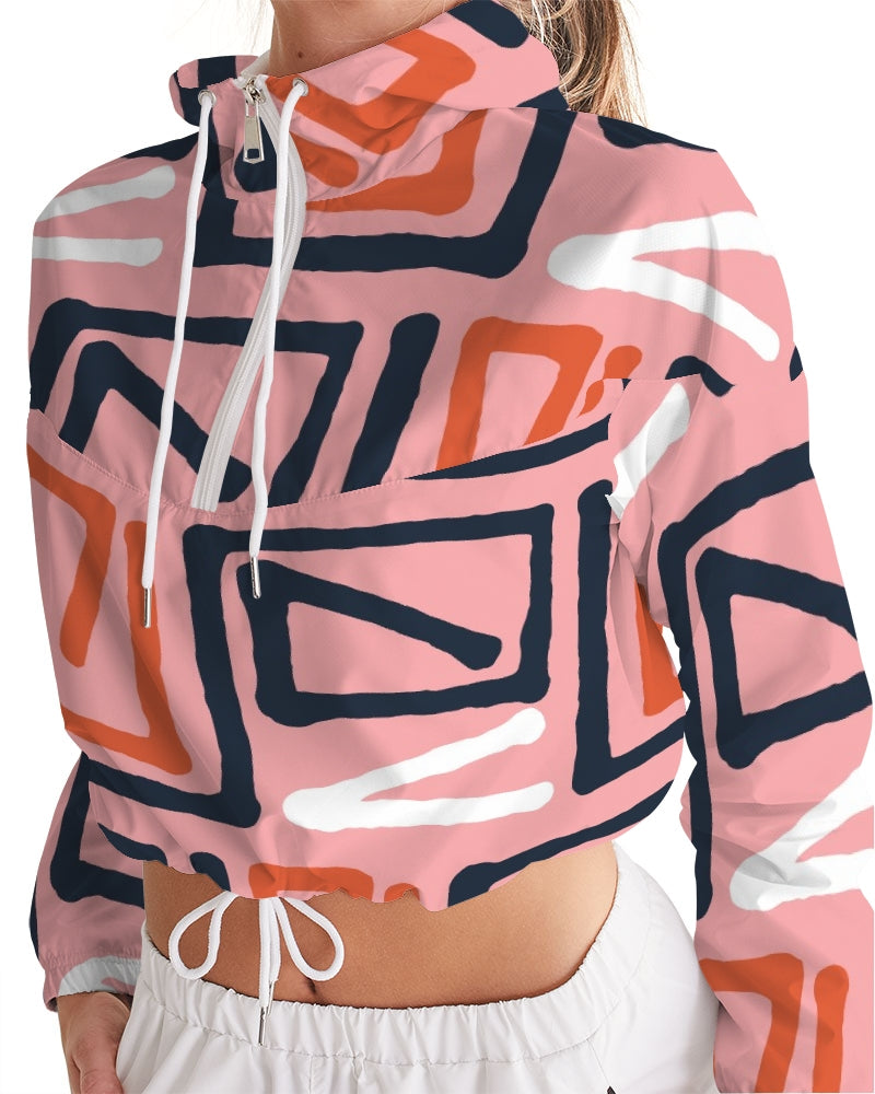 Street Corner Women's Cropped Windbreaker