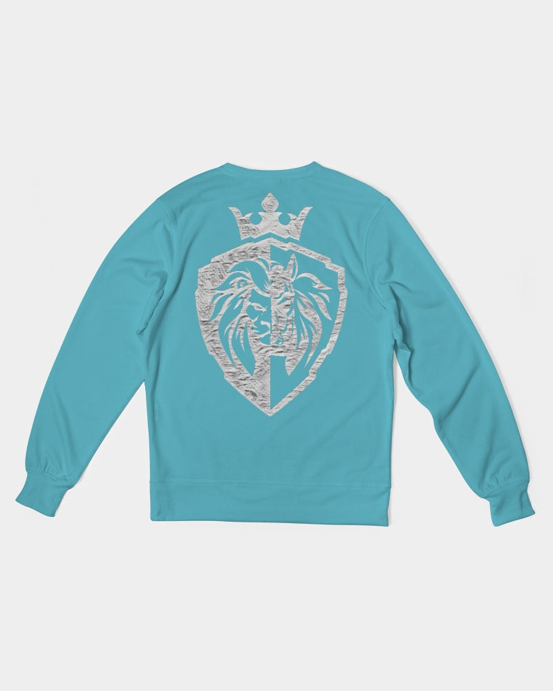 KINGBREED BLUE WATER Men's Classic French Terry Crewneck Pullover