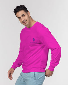 KINGBREED PINK Men's Classic French Terry Crewneck Pullover