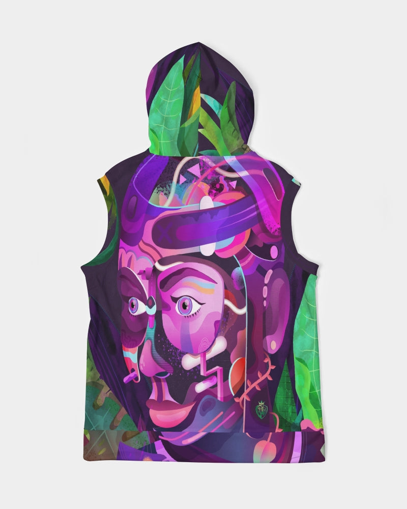 KINGBREED COMICS PURPLE EDITON Men's Premium Heavyweight Sleeveless Hoodie