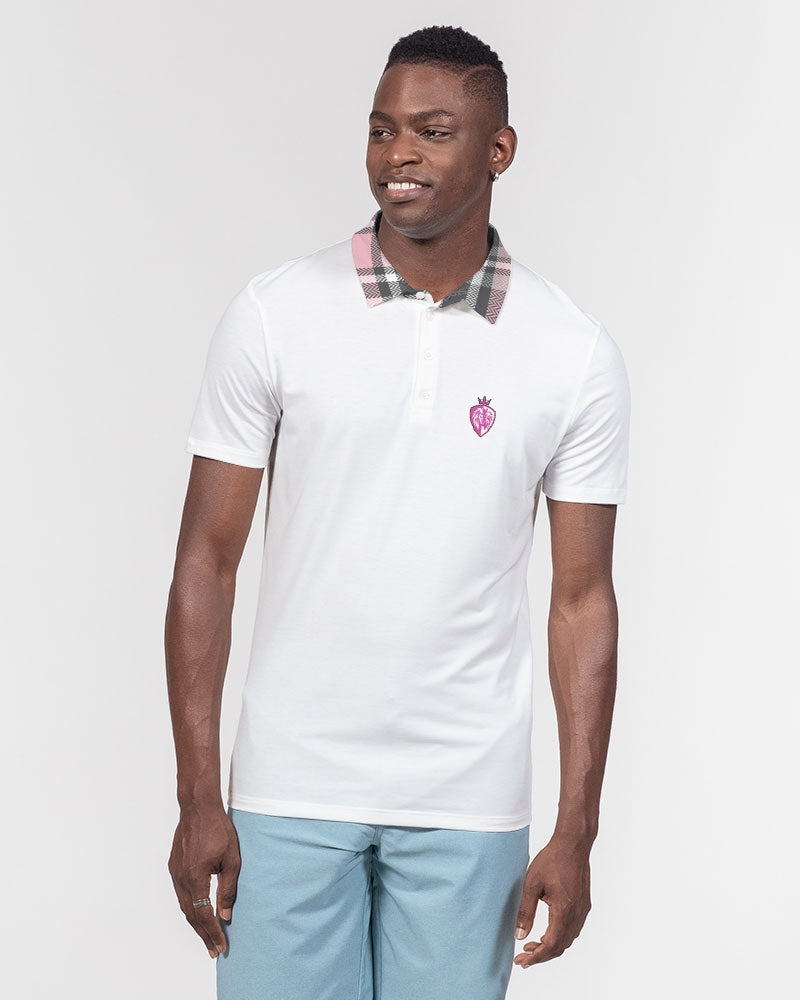 Kingbreed Signature Classic Pink Polo Club Men's Slim Fit Short Sleeve Polo