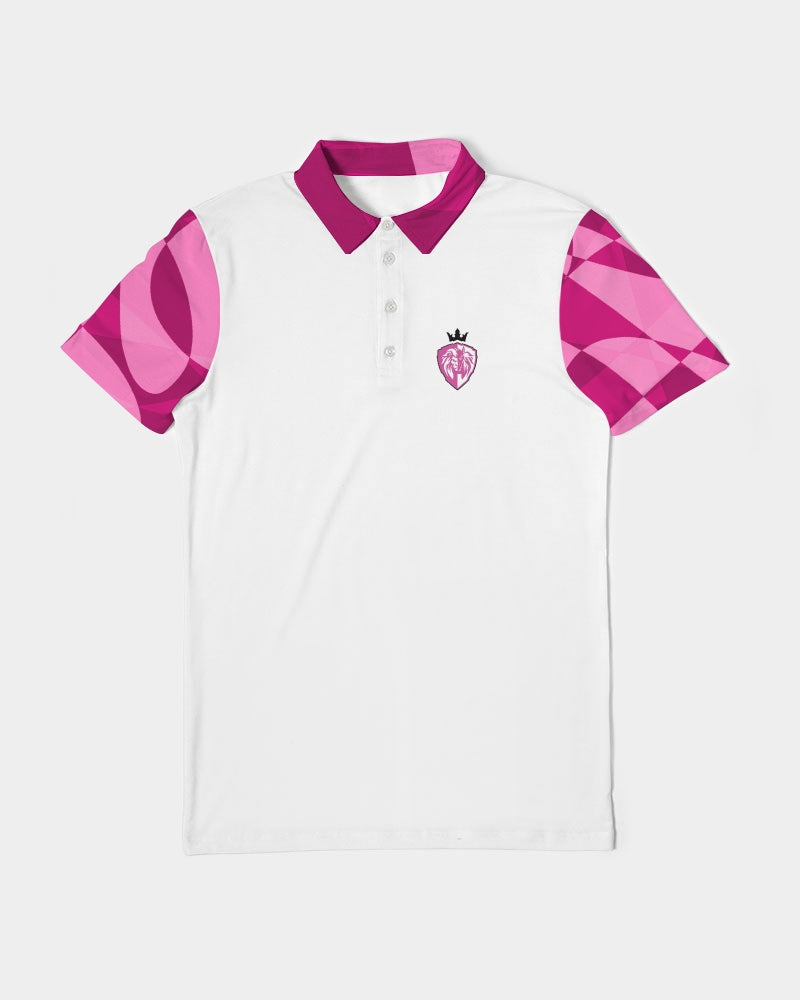 Kingbreed Signature Pink Edition Men's Slim Fit Short Sleeve Polo