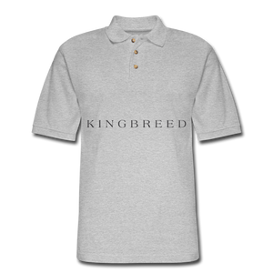 King Classic Polo Stamp - heather gray